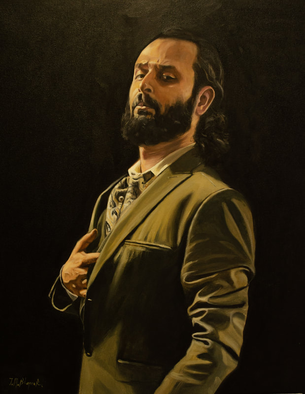 Oil painting of a gentleman.